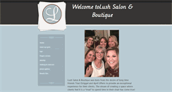 Desktop Screenshot of lushsalonandboutique.com